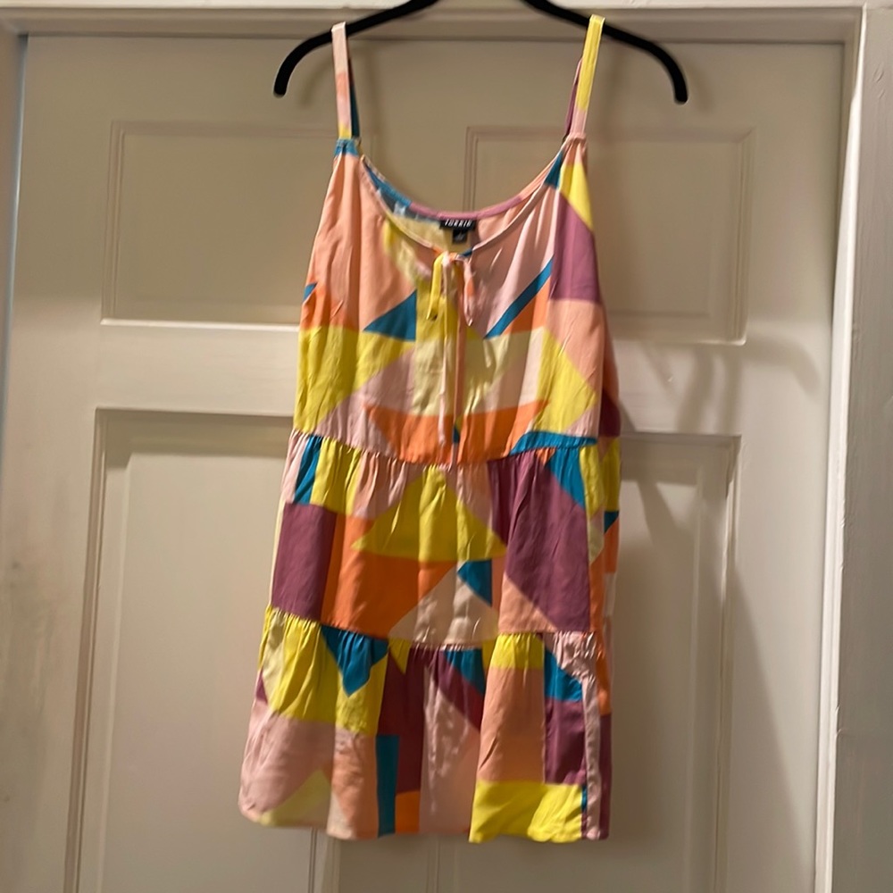 Torrid babydoll geometric top
